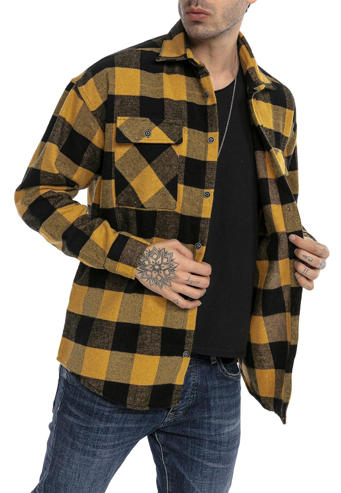 RedBridge Karohemd kariertes Holzfällerhemd im Vintage günstig online kaufen