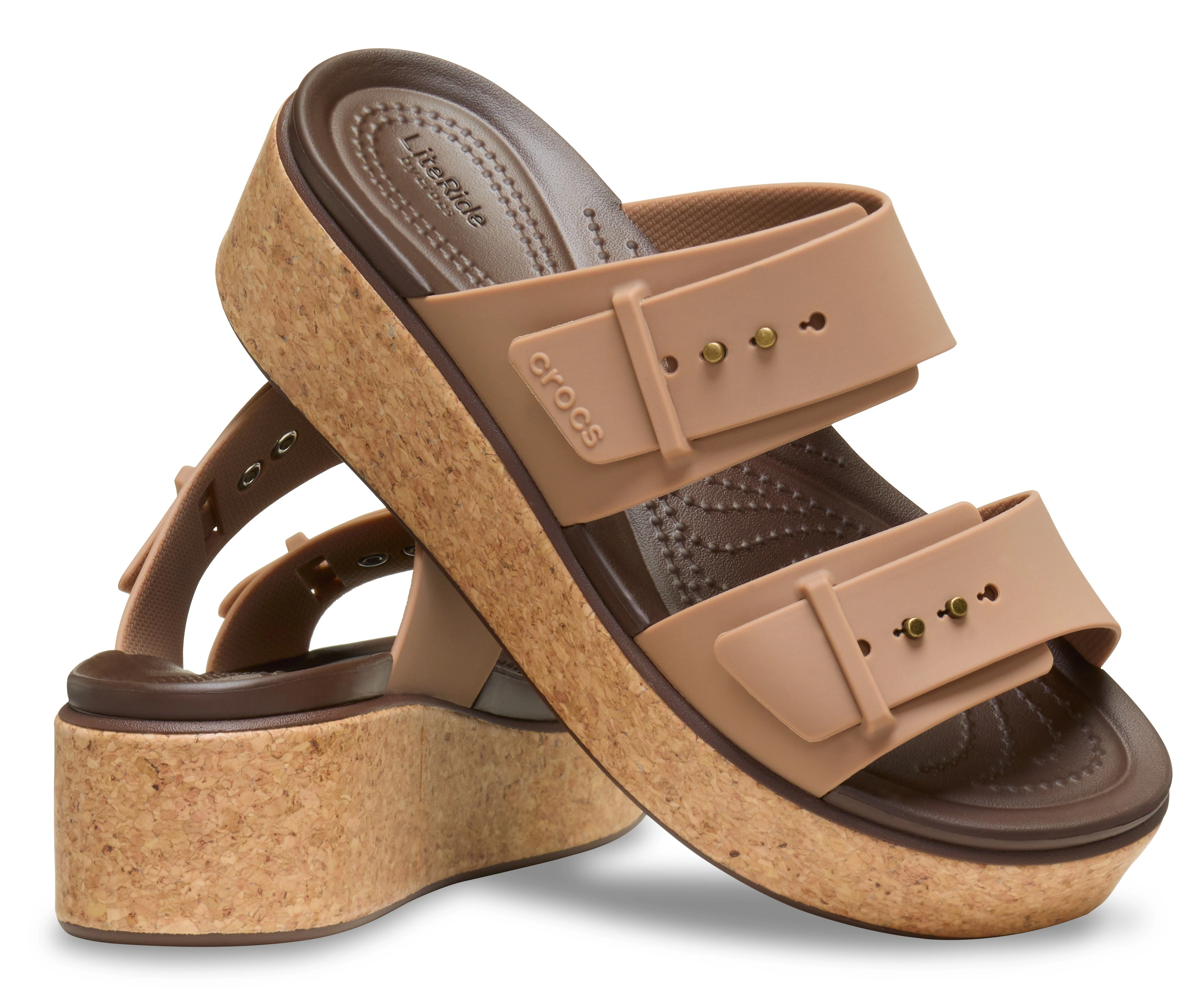 Crocs Keilpantolette "Brooklyn Cork Buckle", Keilsandale, Plateausandale mi günstig online kaufen