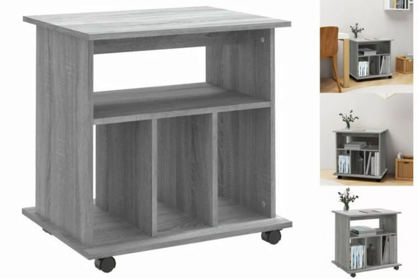 Vidaxl Rollschrank Grau Sonoma 60x45x60 Cm Holzwerkstoff günstig online kaufen