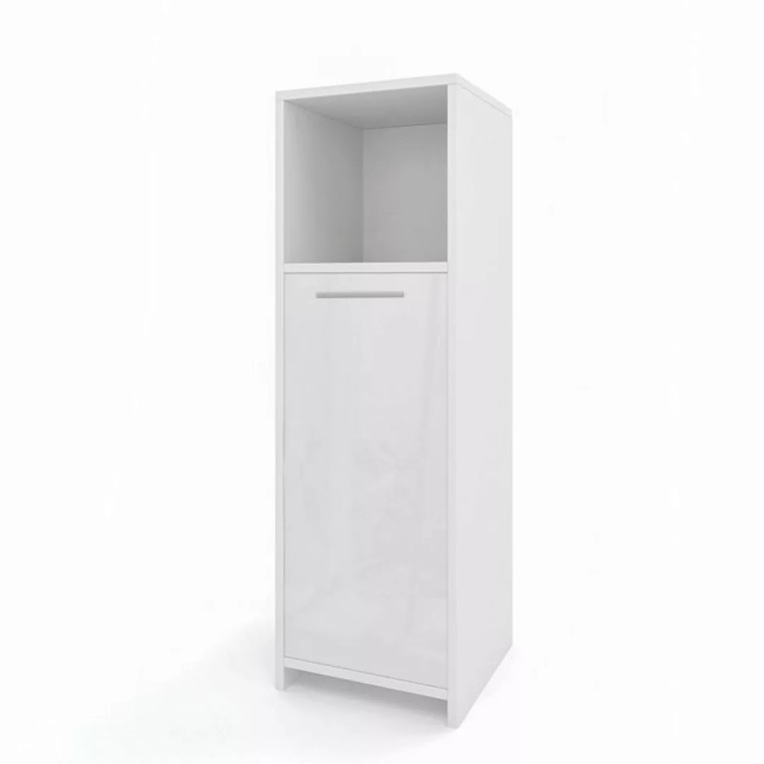 Vicco Midischrank Kiko, Weiß Hochglanz, 30 x 95 cm günstig online kaufen