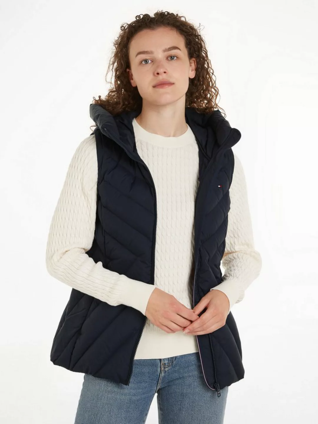 Tommy Hilfiger Steppweste CHEVRON MW PADDED VEST mit mittelstarker Wattieru günstig online kaufen