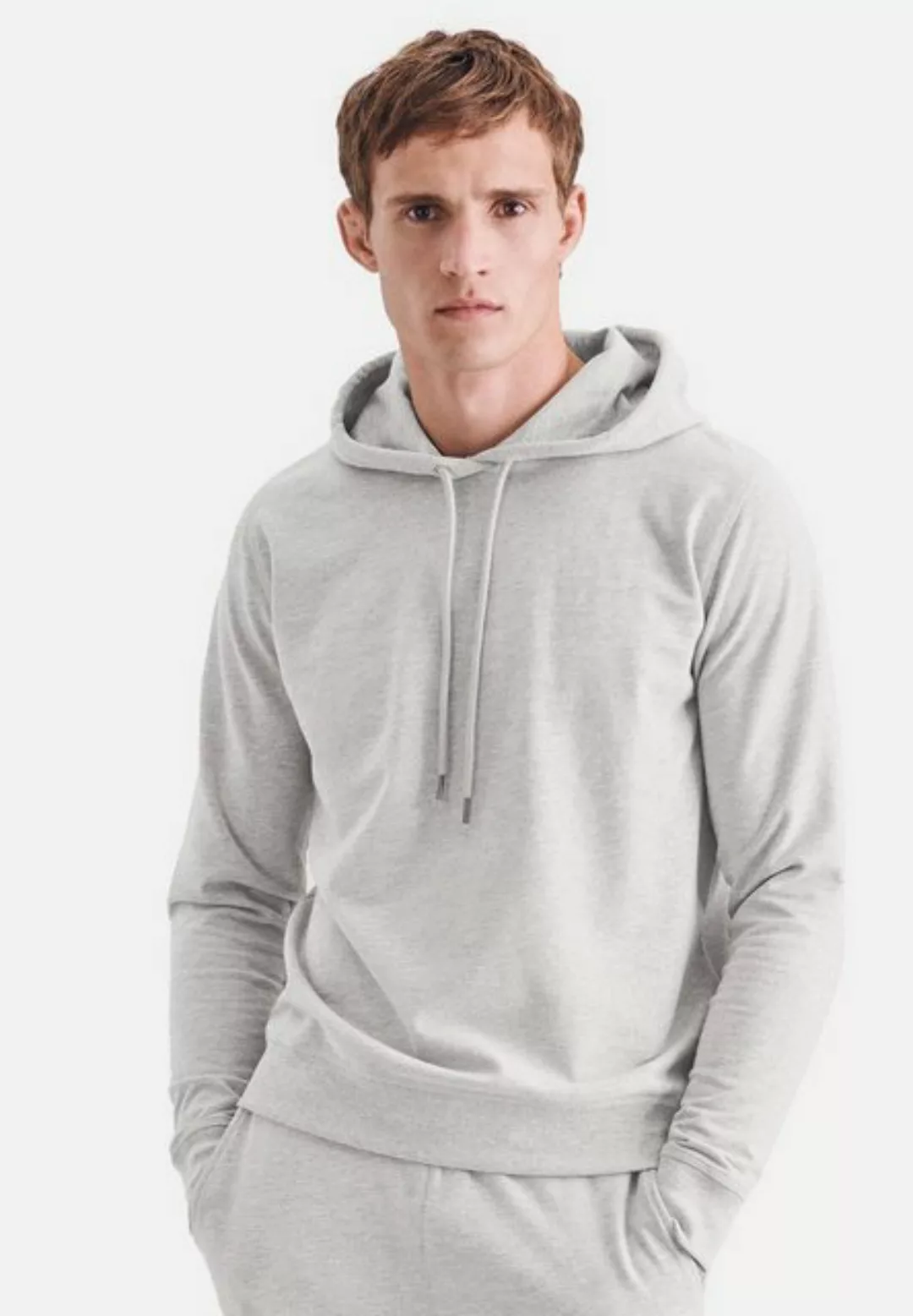 seidensticker Pyjamaoberteil Herren (1-tlg) Hoodie Sweatshirt - Baumwolle - günstig online kaufen
