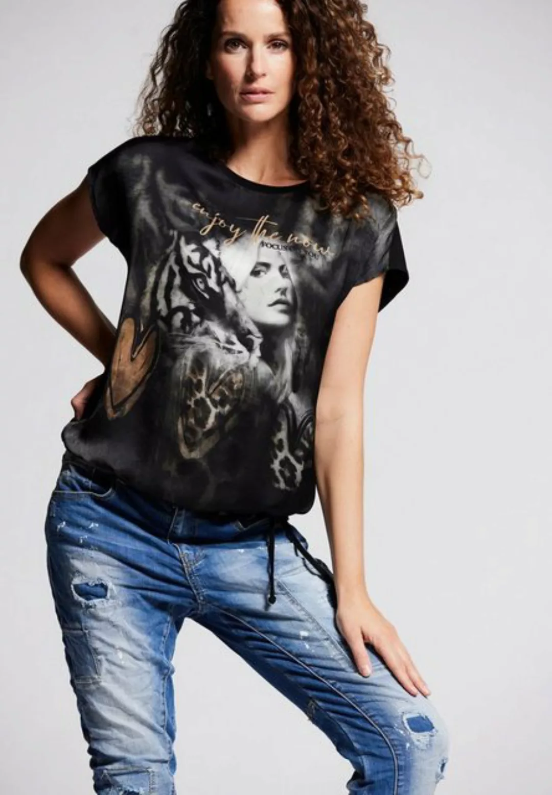Andijamo-Fashion Blusenshirt THE NOW EXKLUSIV PRINT günstig online kaufen