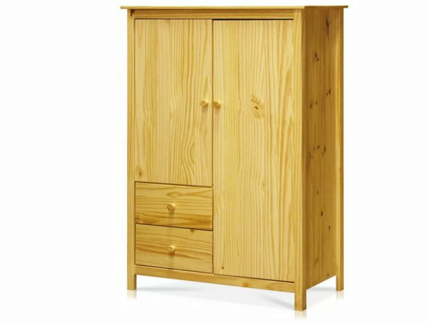 Moebel-Eins Kleiderschrank TOBINO Kleiderschrank/Wäscheschrank 2trg, Materi günstig online kaufen