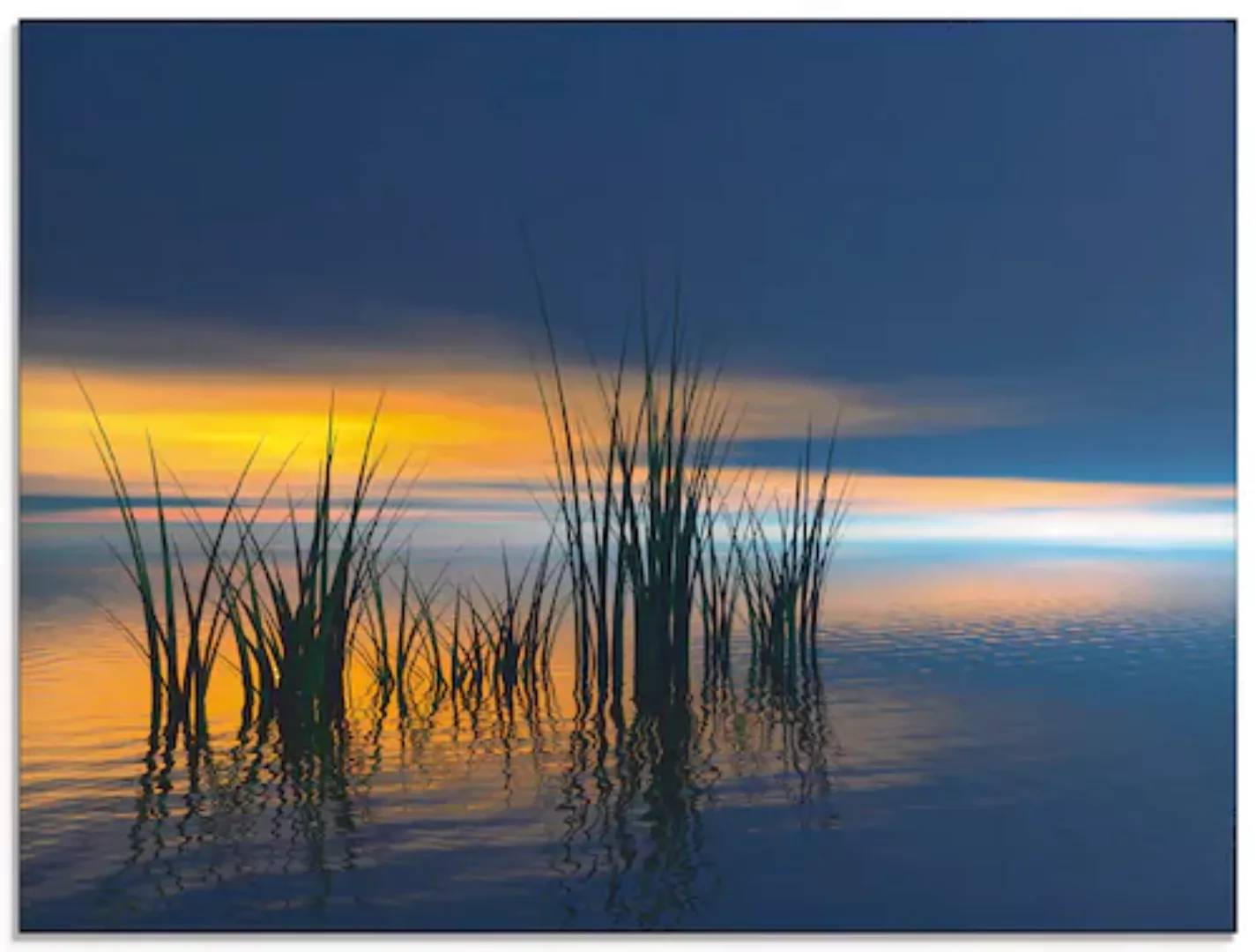 Artland Glasbild »Sonnenuntergang III«, Gewässer, (1 St.), in verschiedenen günstig online kaufen