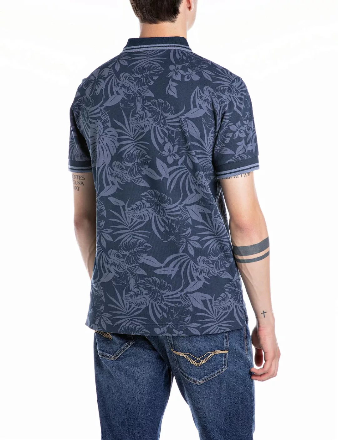 Replay Poloshirt, mit All-Over-Print günstig online kaufen