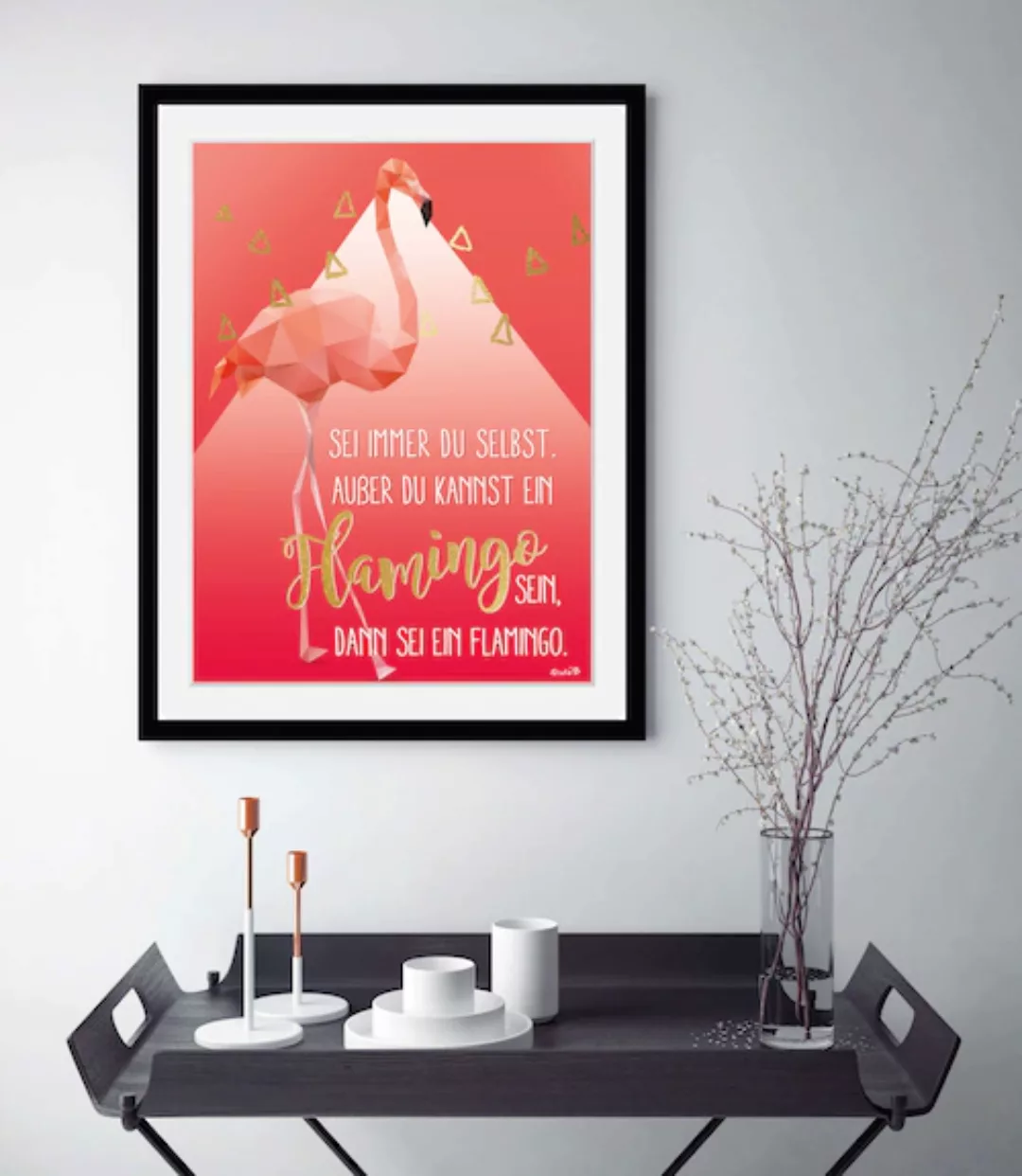queence Bild "Alfie", Flamingos, (1 St.) günstig online kaufen