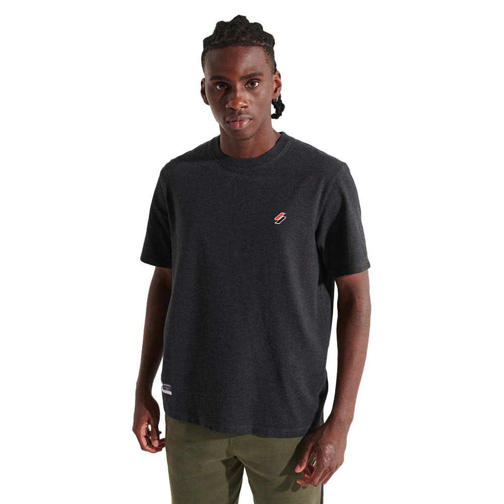 Superdry Code Sl Essential Kurzärmeliges T-shirt L Darkest Charcoal Marl günstig online kaufen