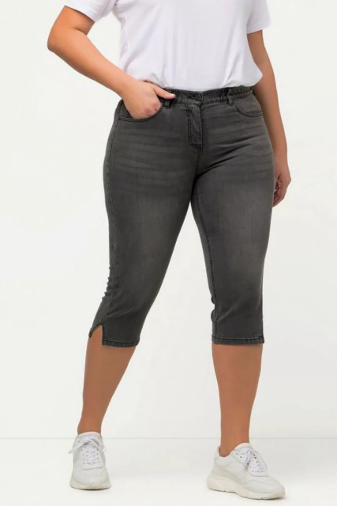 Ulla Popken Funktionshose Capri Jeans Sarah schmale 5-Pocket-Form günstig online kaufen