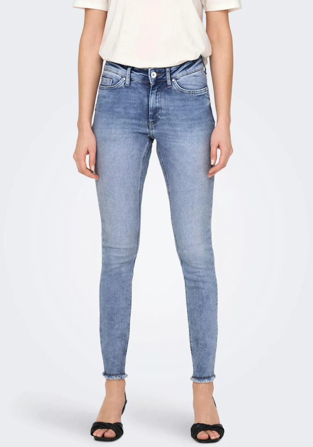 ONLY Ankle-Jeans "ONLBLUSH MID SK ANK RAW DNM REA694 NOOS" günstig online kaufen