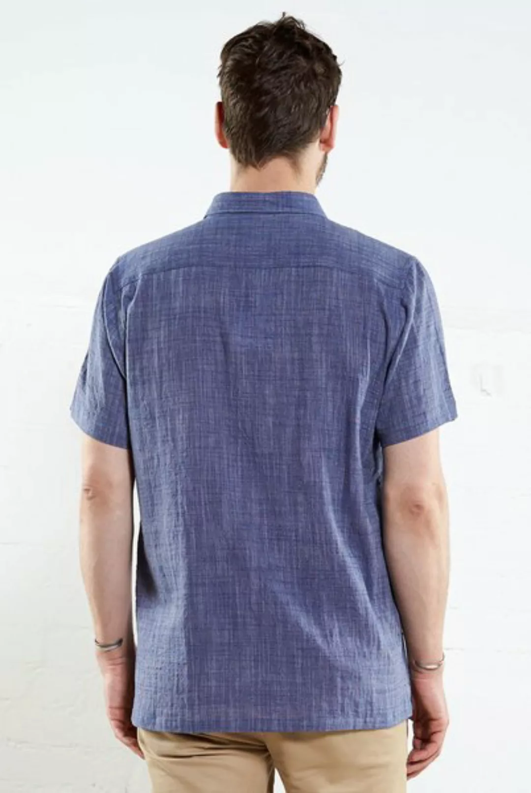 Handloom Shortsleeve Shirt günstig online kaufen