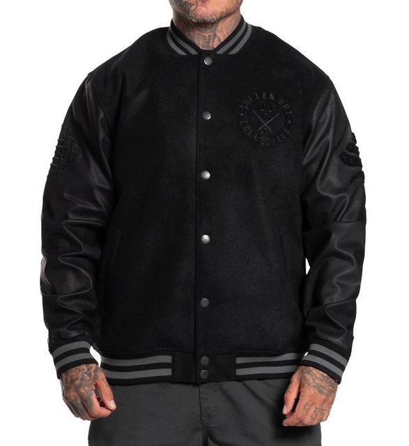 Sullen Clothing Collegejacke Varsity Jacket Schwarz Baseball Jacke Übergang günstig online kaufen