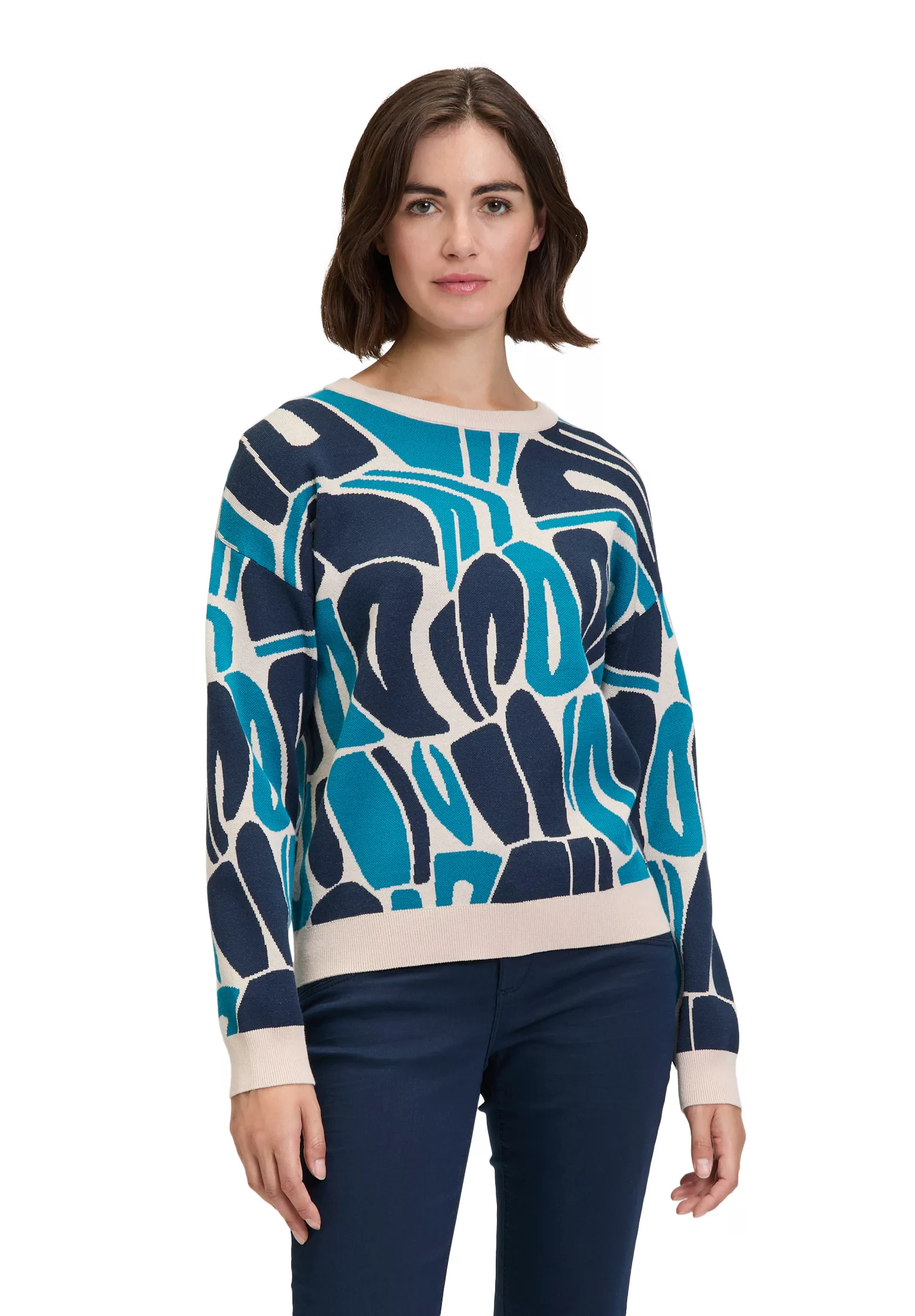 Betty&Co Strickpullover "Betty & Co Strickpullover mit Jacquard", Jacquard günstig online kaufen