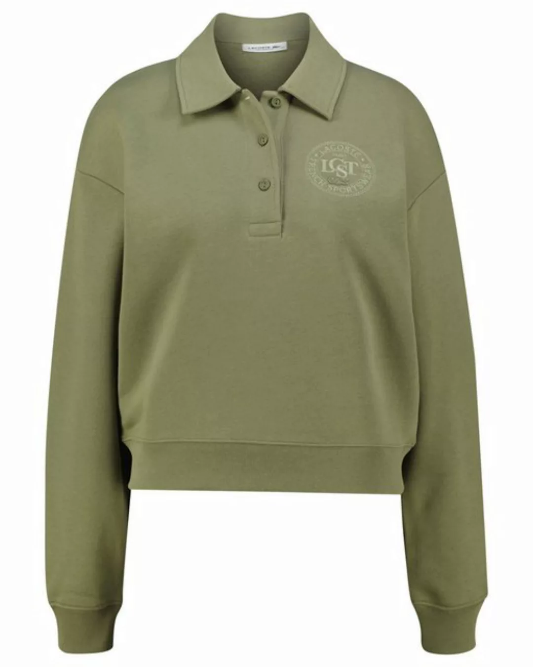 Lacoste Poloshirt Damen Sweatshirt mit Polohemd-Kragen (1-tlg) günstig online kaufen