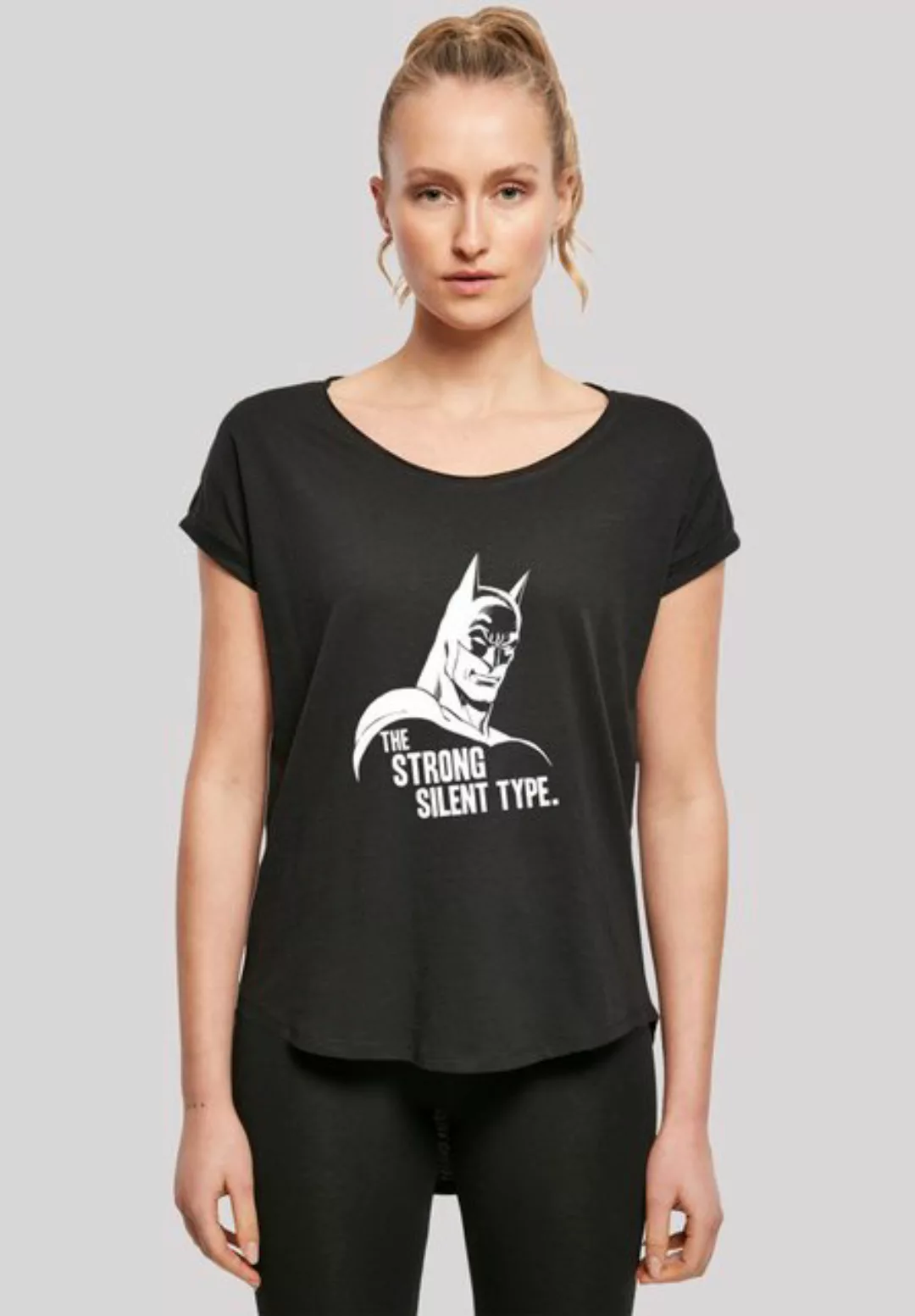 F4NT4STIC T-Shirt 'Batman The Strong Silent Type Superheld' Damen,Premium M günstig online kaufen