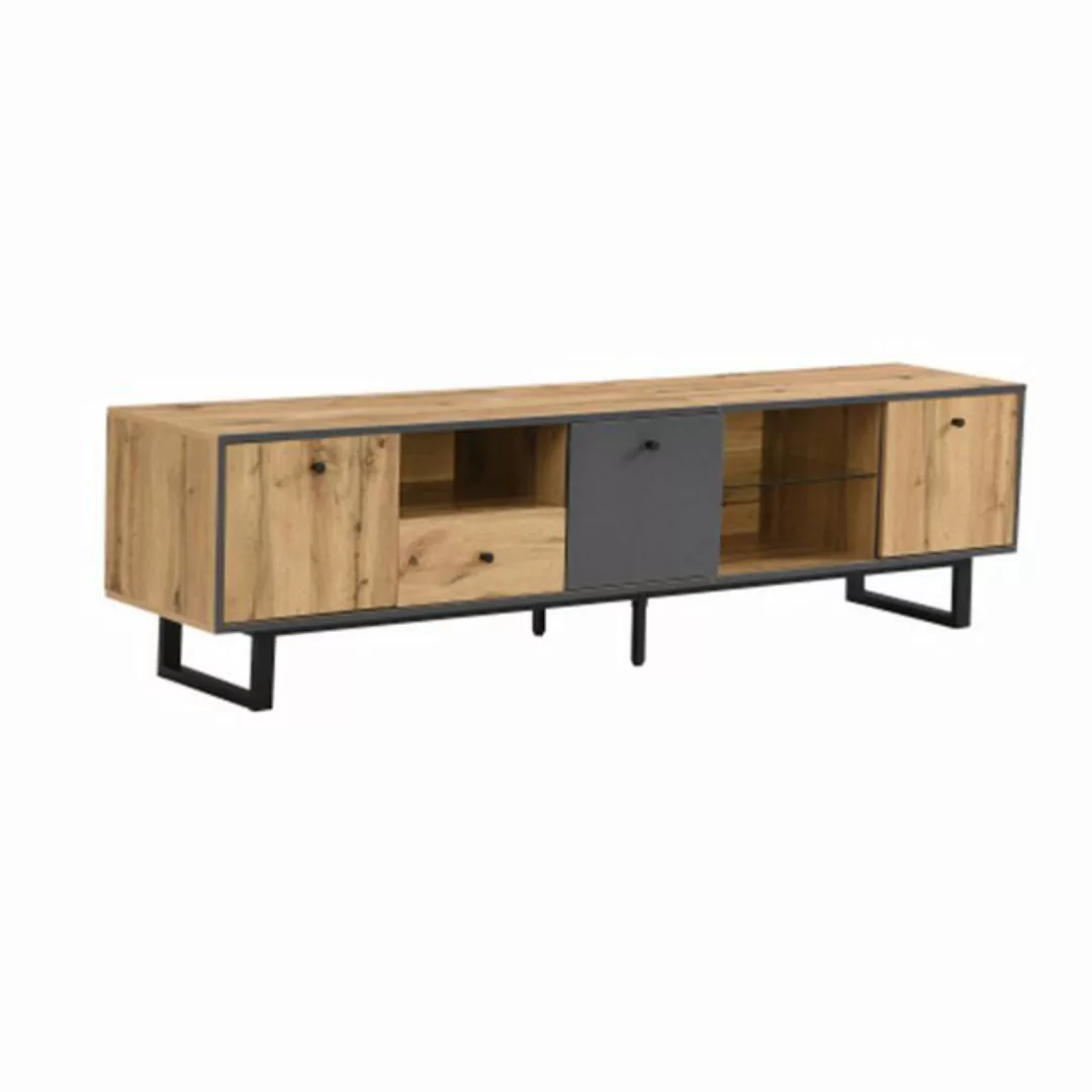 XDeer TV-Schrank TV-Schrank Lowboard, Wohnzimmer-TV-Boards mit LED-Lichteff günstig online kaufen