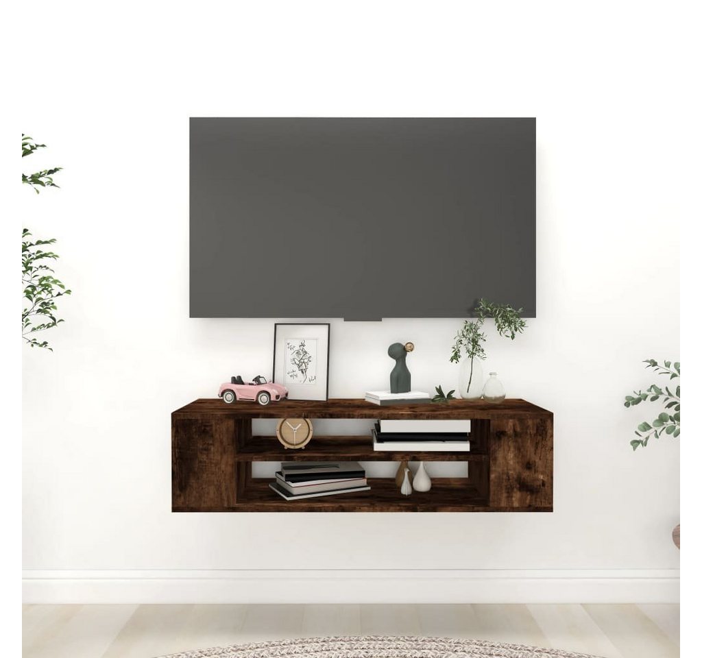 furnicato TV-Schrank TV-Wandschrank Räuchereiche 100x30x26,5 cm Holzwerksto günstig online kaufen