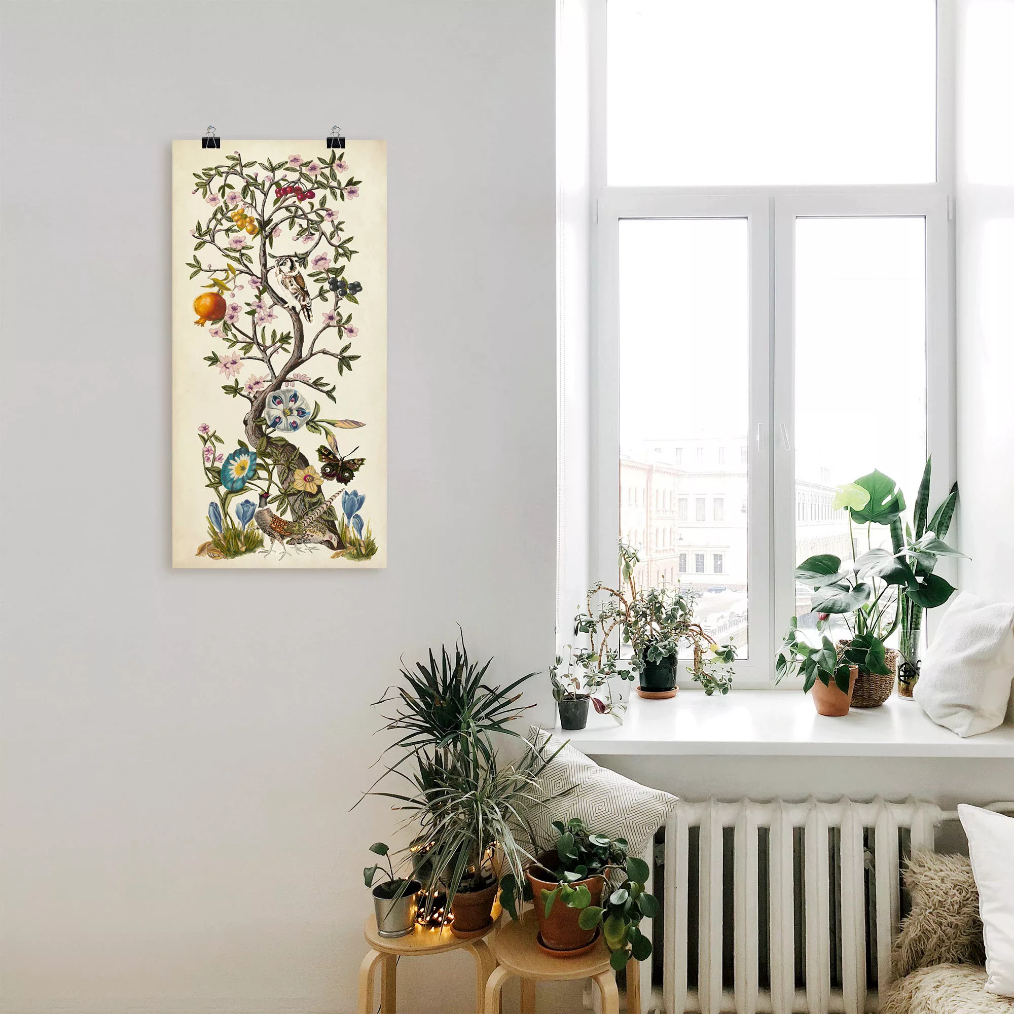 Artland Wandbild "Chinoiserie Natur I", Pflanzen, (1 St.), als Alubild, Out günstig online kaufen