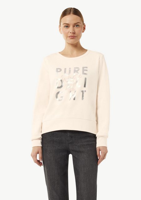 comma casual identity Sweatshirt Sweatshirt mit Artwork und Rippbündchen günstig online kaufen