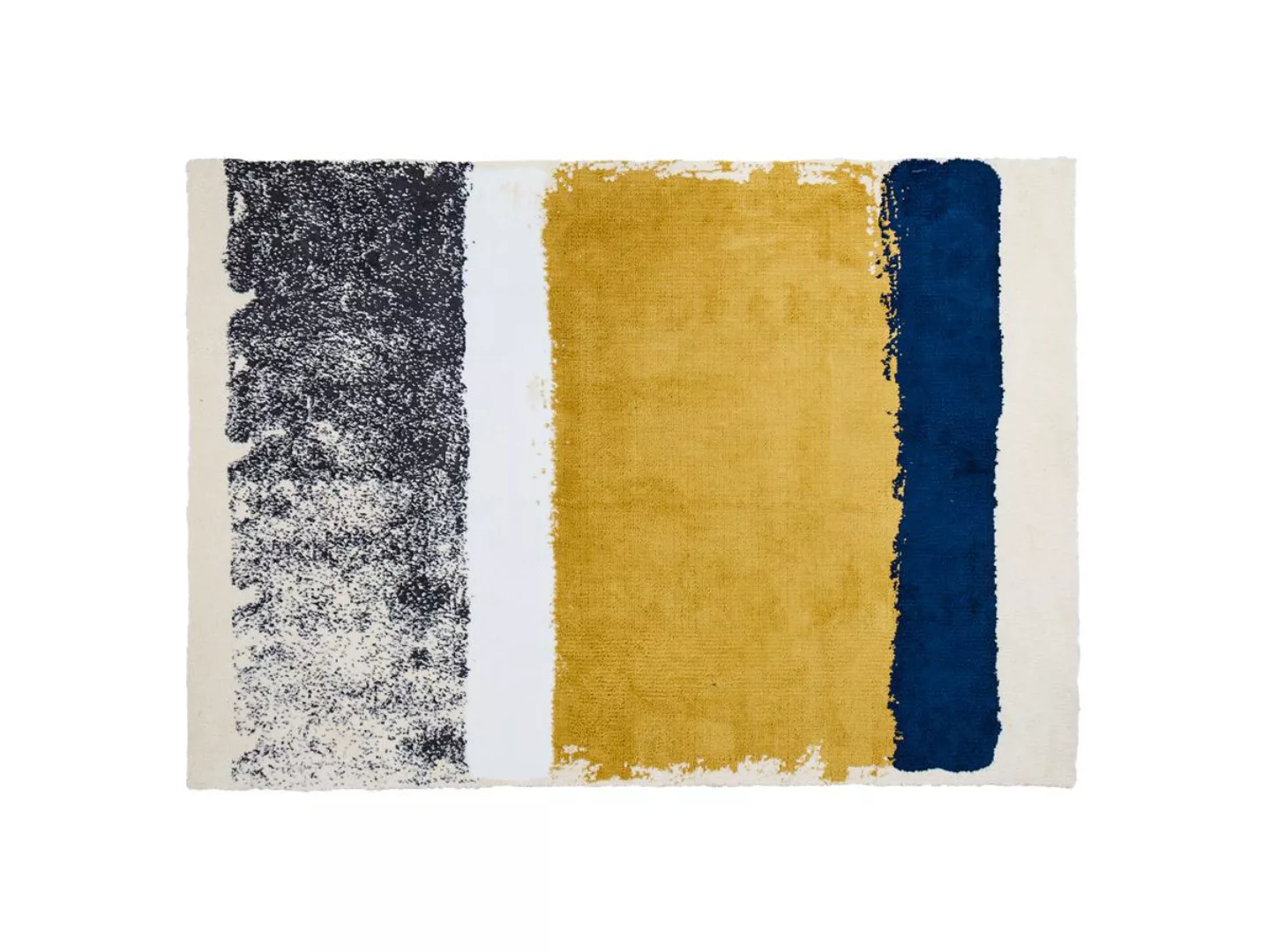 Teppich - 120 x 170 cm - Senfgelb, Blau, Grau - CAMDEN günstig online kaufen