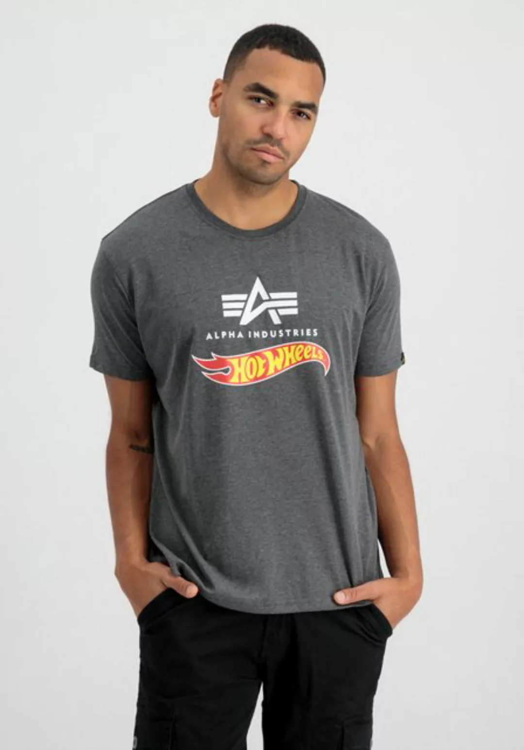 Alpha Industries Longsleeve Alpha Industries Men - T-Shirts Hot Wheels Flag günstig online kaufen