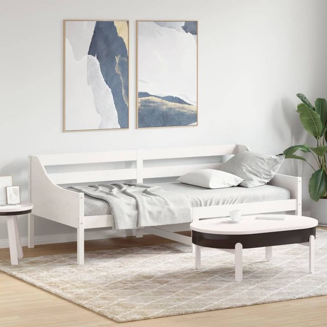 vidaXL Gästebett vidaXL Gästebett Tagesbett Weiß 90x200 cm Massivholz Kiefe günstig online kaufen