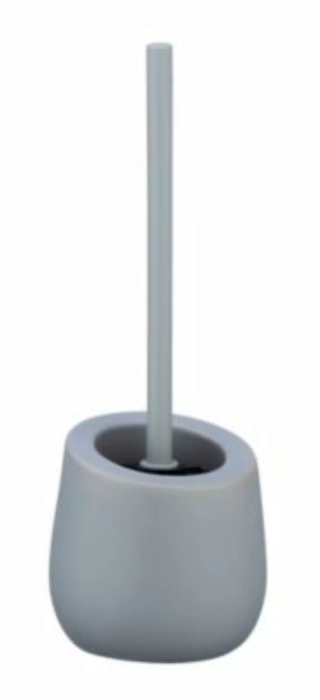WENKO WC-Garnitur Badi Grau Keramik, WC-Bürstenhalter grau günstig online kaufen