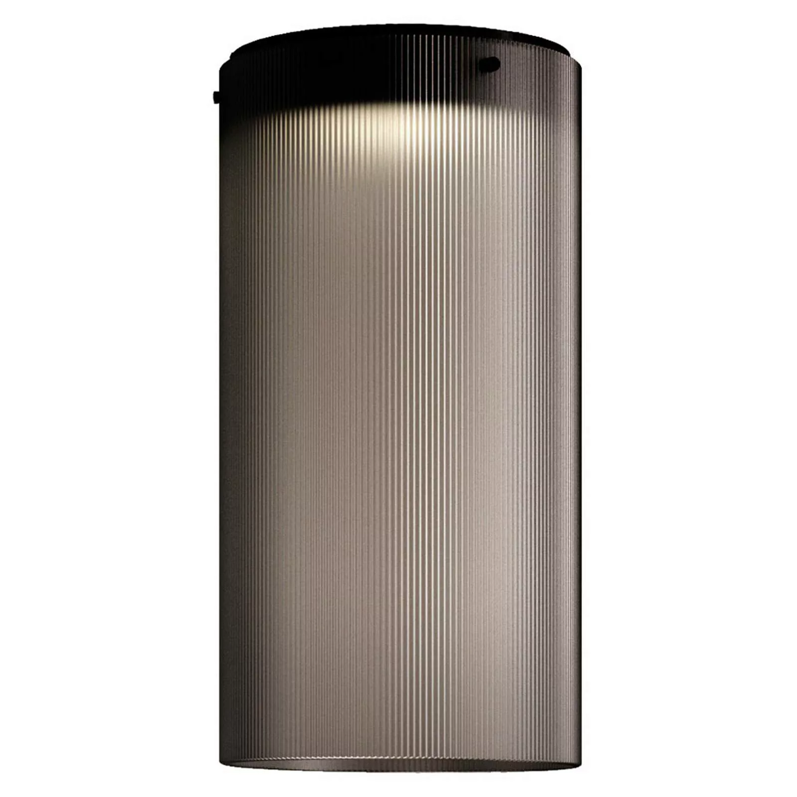 Kundalini Giass - LED-Deckenleuchte, Ø 25 cm, grau günstig online kaufen