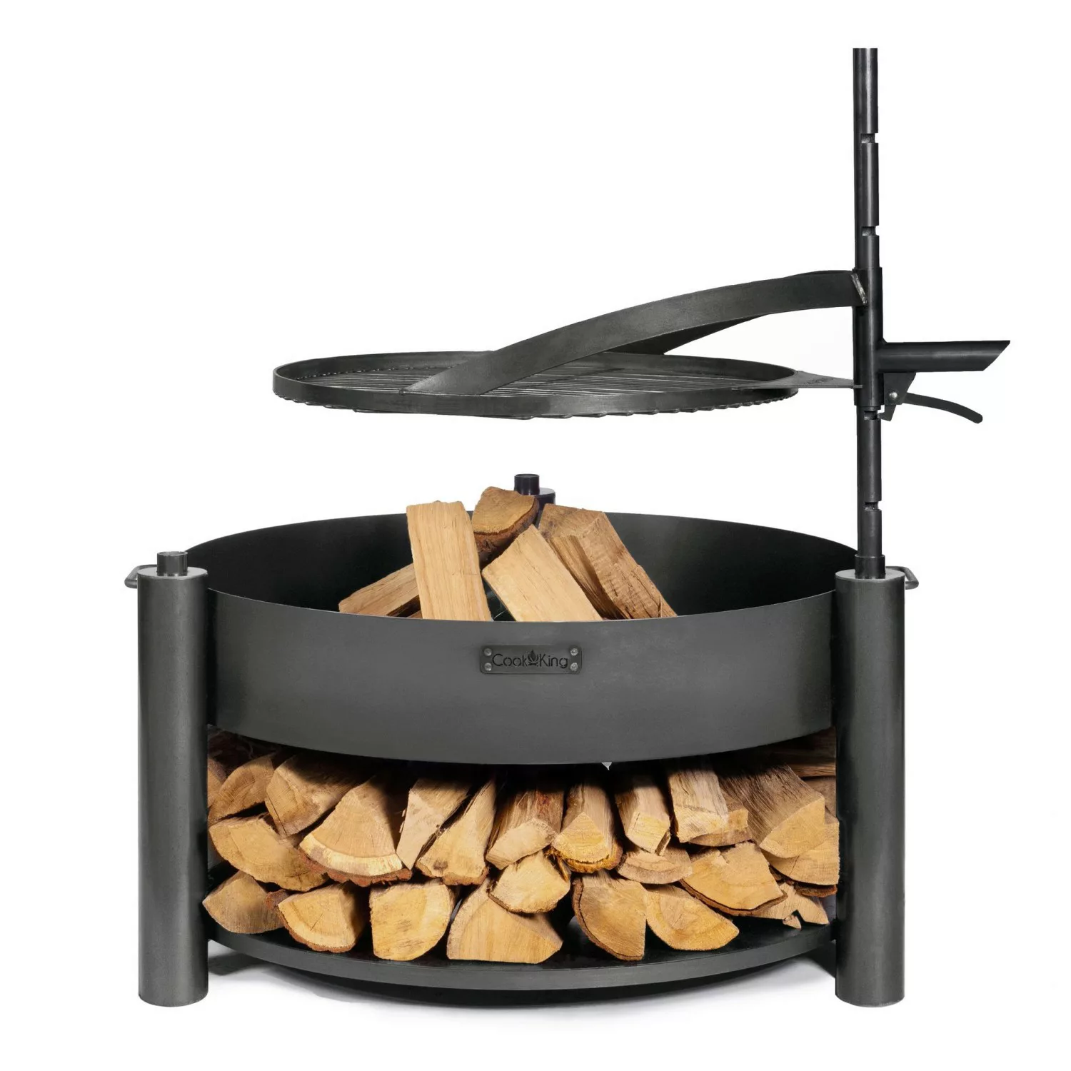 CookKing Feuerschale Montana X schwarz Stahl B/H/T: ca. 88x36x88 cm günstig online kaufen