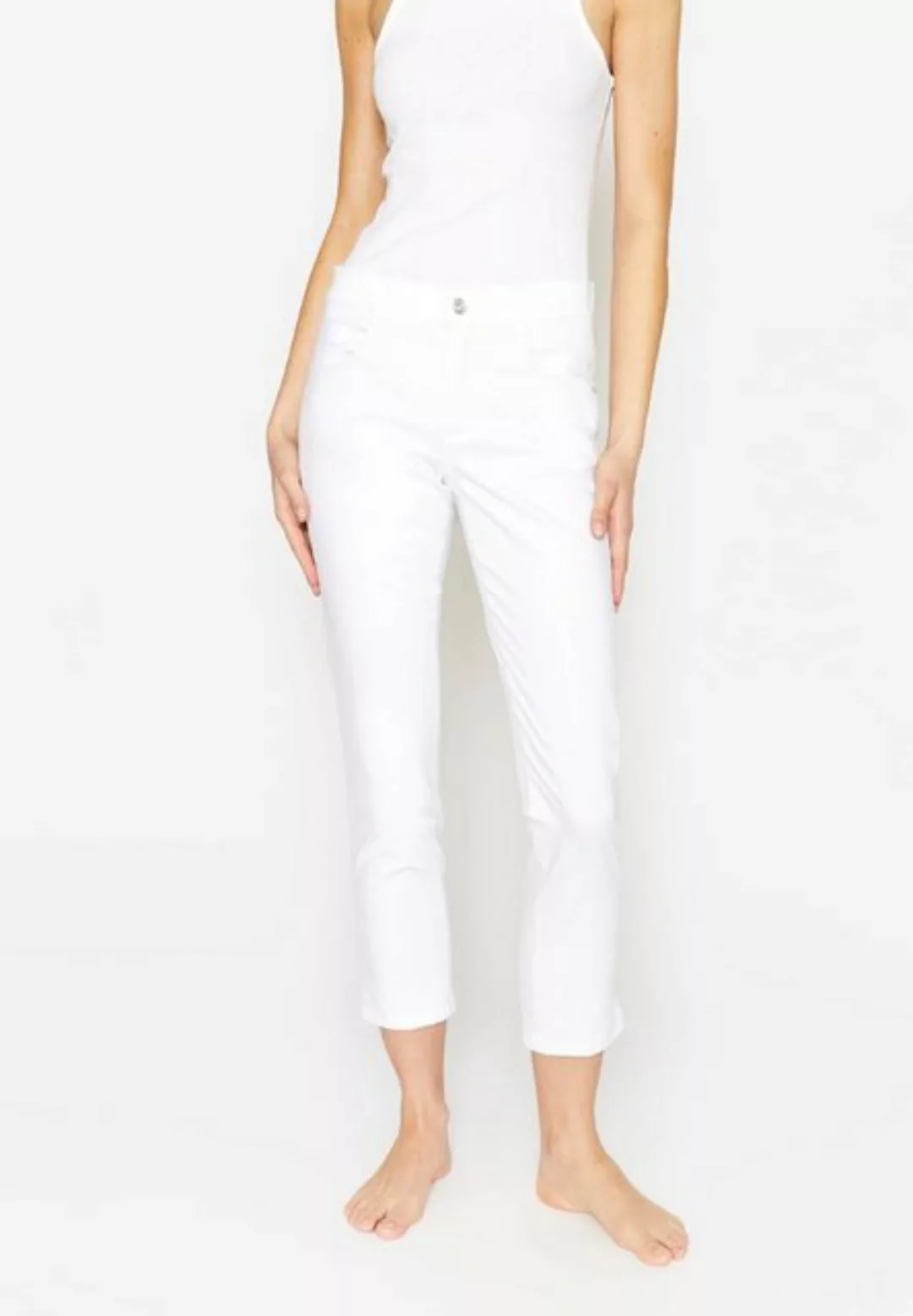 ANGELS 7/8-Jeans Jeans Cici Crop Slit mit Schlitz mit Label-Applikationen günstig online kaufen