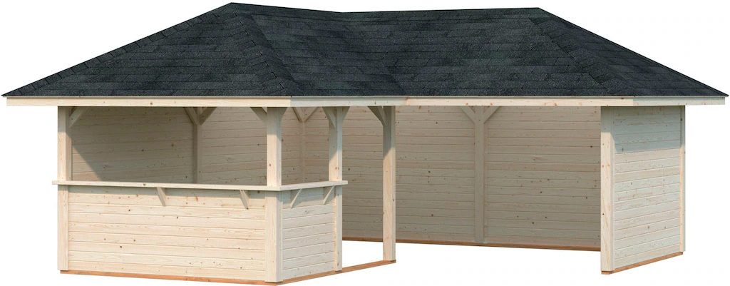 Palmako Holzpavillon "Bianca 24,9 m² Set 2", BxTxH: 588x588x323 cm günstig online kaufen