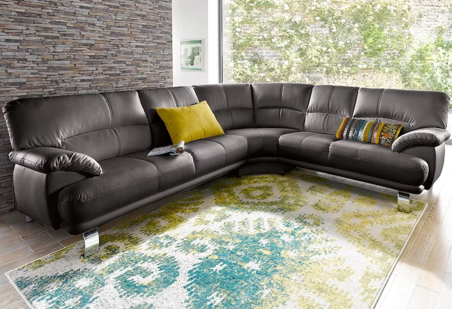 TRENDMANUFAKTUR Ecksofa "Cecilia in italienischem Design, modern und komfor günstig online kaufen