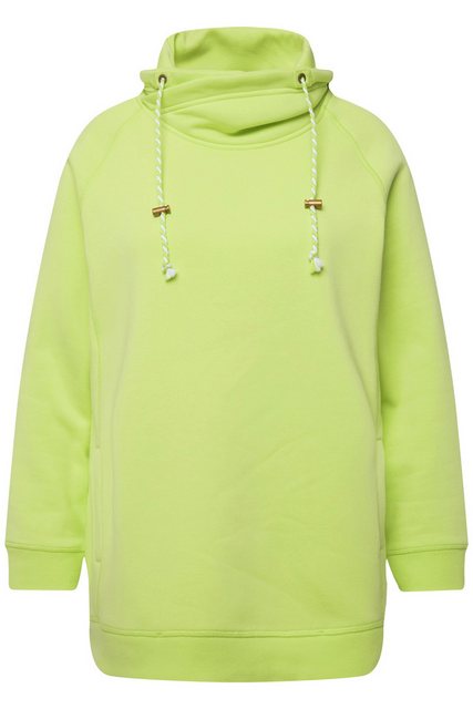 Ulla Popken Sweatshirt Sweatshirt weiter Stehkragen Taschen günstig online kaufen