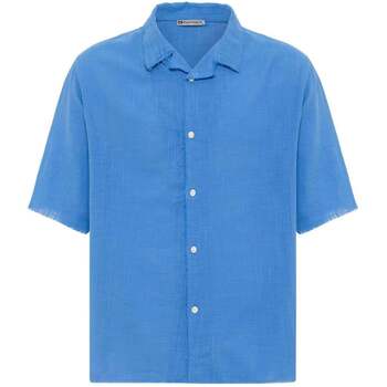 Dandalo  Kurzarm Hemdbluse Leon Oversize Lapel Collar Short Sleeve Shirt günstig online kaufen