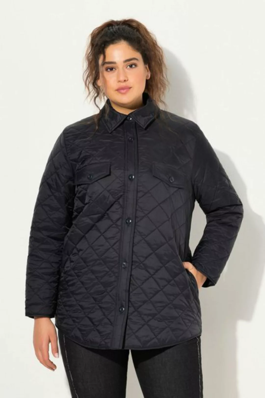 Ulla Popken Steppjacke Stepp-Hemdjacke günstig online kaufen