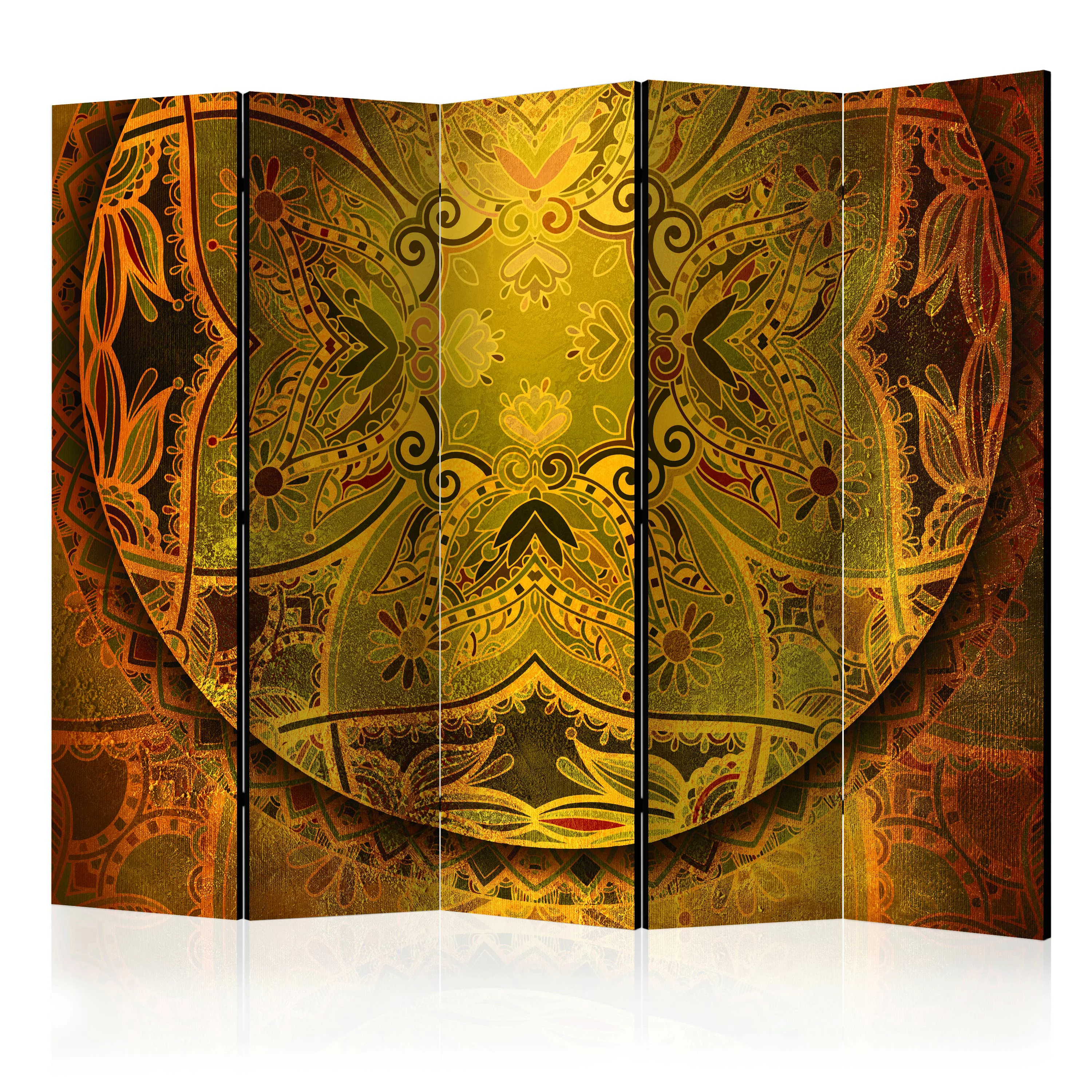 5-teiliges Paravent - Mandala: Golden Power Ii [room Dividers] günstig online kaufen