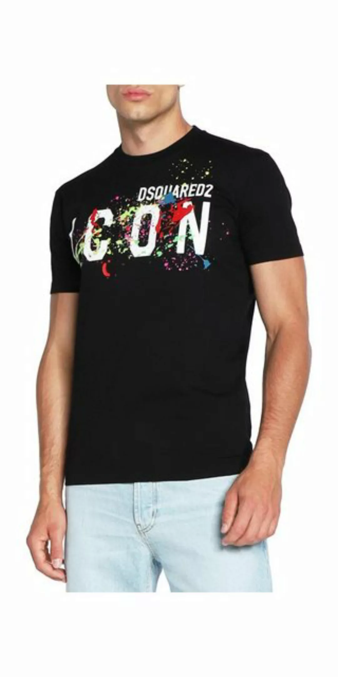 Dsquared2 Print-Shirt Dsquared2 Icon Splash Cool T-Shirt Schwarz Herren günstig online kaufen