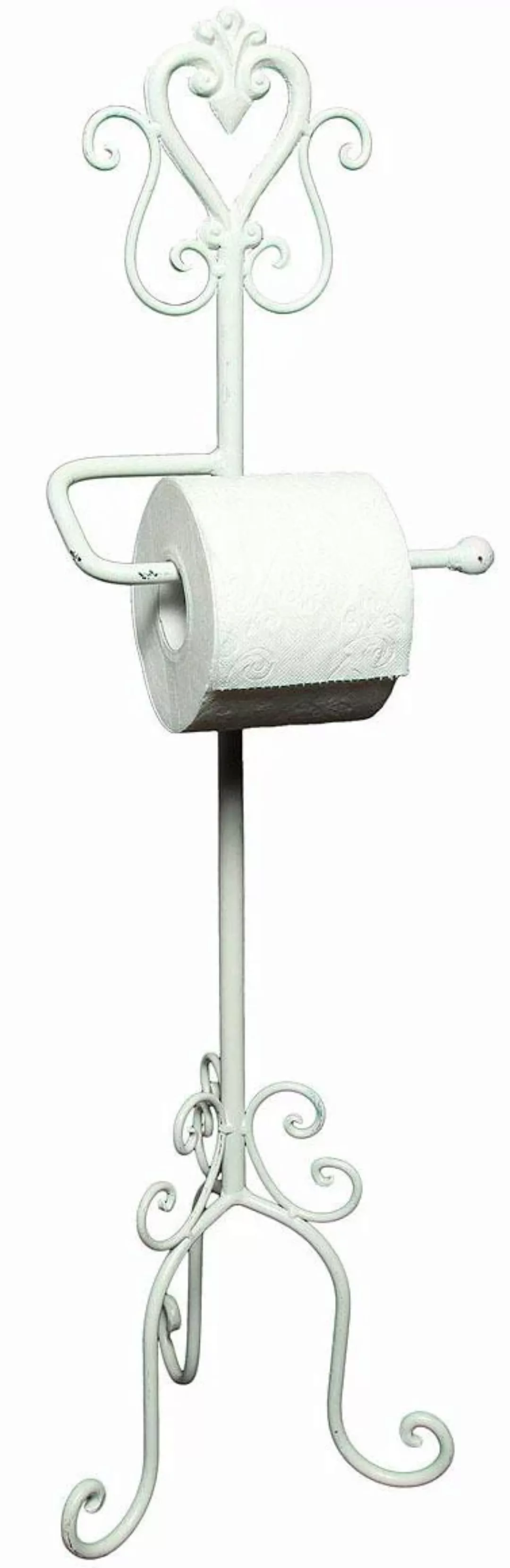 Ambiente Haus Toilettenpapierhalter "Antik", weiß günstig online kaufen