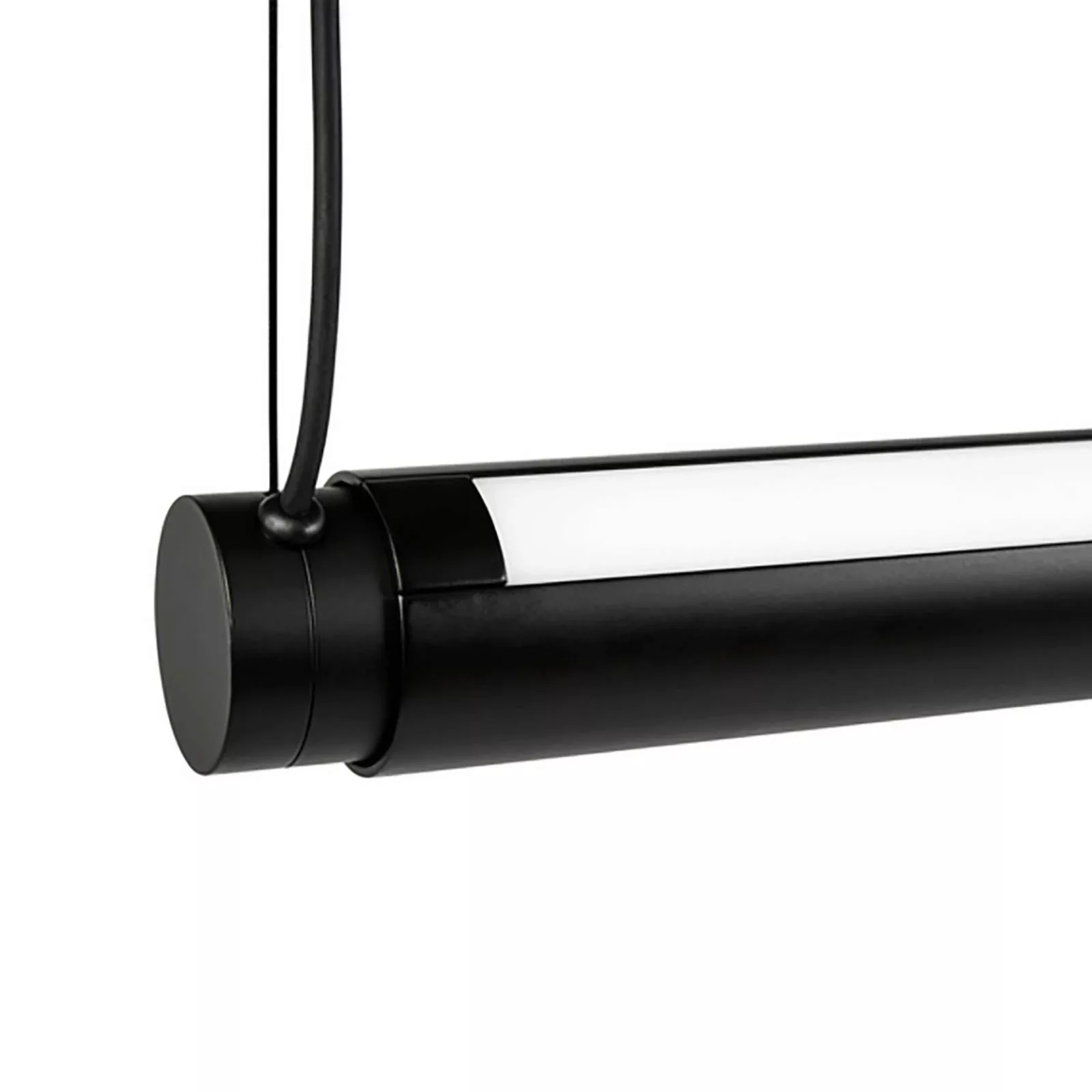 HAY Factor Linear LED-Hängelampe diffused, schwarz günstig online kaufen