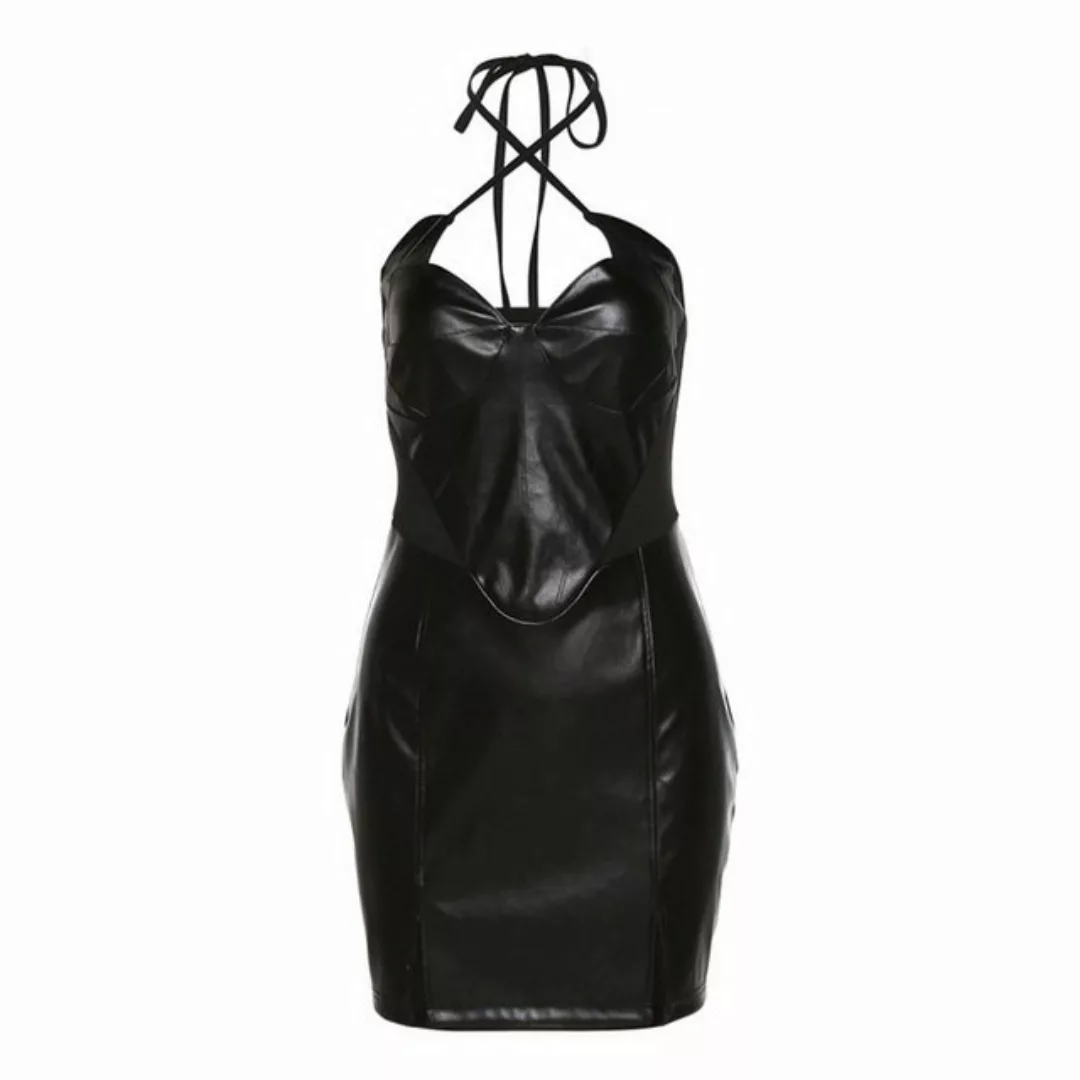 ZWY Dirndl Neckholder-Rucksack-Hüftkleid Damenkleid mit kurzen Ärmeln Elega günstig online kaufen
