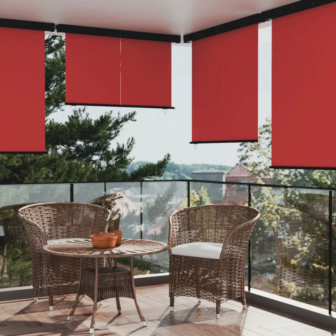 Balkon-seitenmarkise 170x250 Cm Rot günstig online kaufen