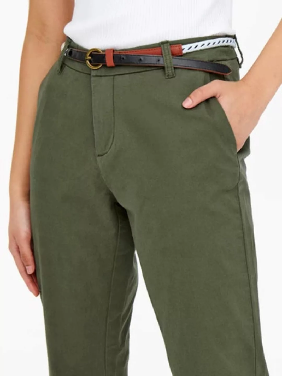 ONLY Chinohose ONLBIANA COTTON BELT CHINO CC PNT günstig online kaufen