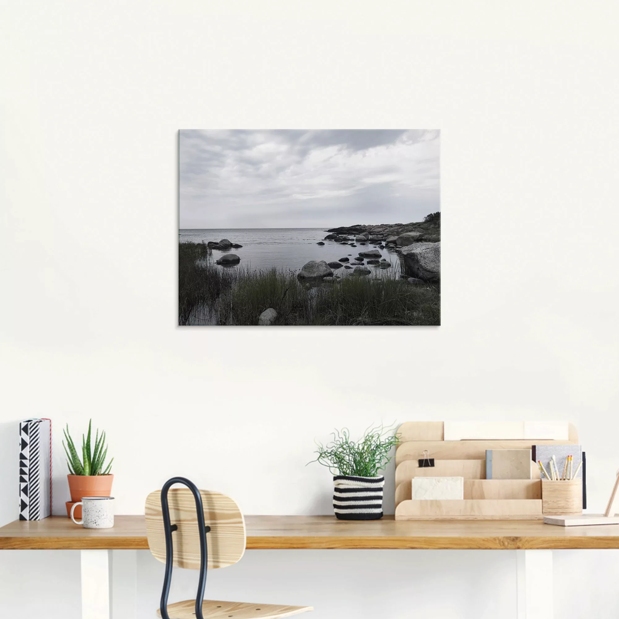 Artland Glasbild »Einsame Bucht am Meer«, Gewässer, (1 St.) günstig online kaufen