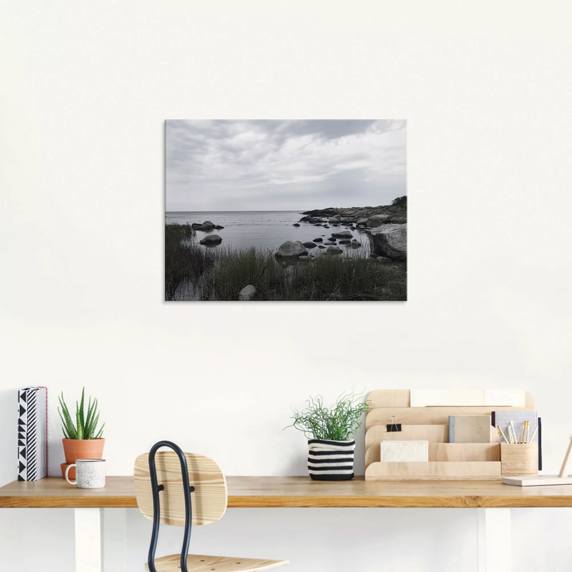 Artland Glasbild "Einsame Bucht am Meer", Gewässer, (1 St.), in verschieden günstig online kaufen