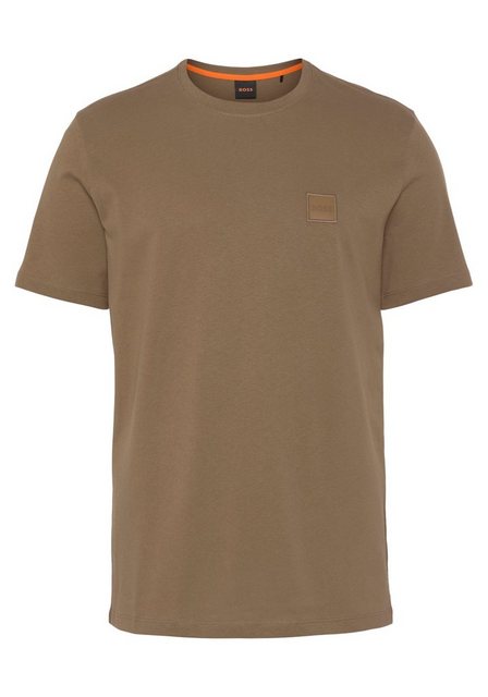 BOSS ORANGE T-Shirt mit BOSS-Stickerei auf der Brust günstig online kaufen