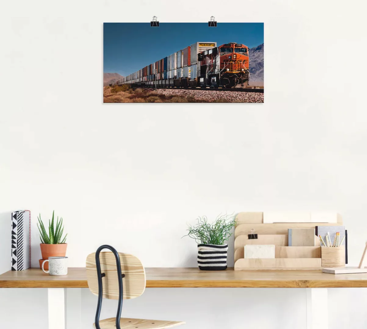 Artland Wandbild "Güterzug BNSF Kalifornien", Züge, (1 St.) günstig online kaufen