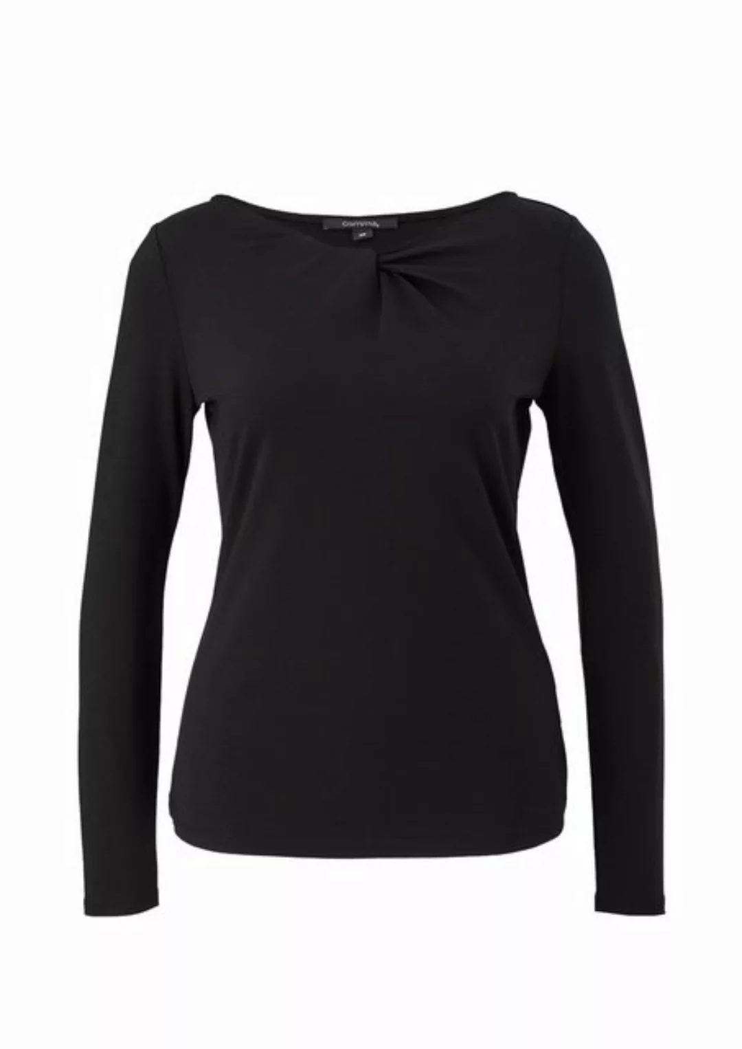 Comma Langarmshirt Longsleeve mit Knoten-Detail Knoten günstig online kaufen