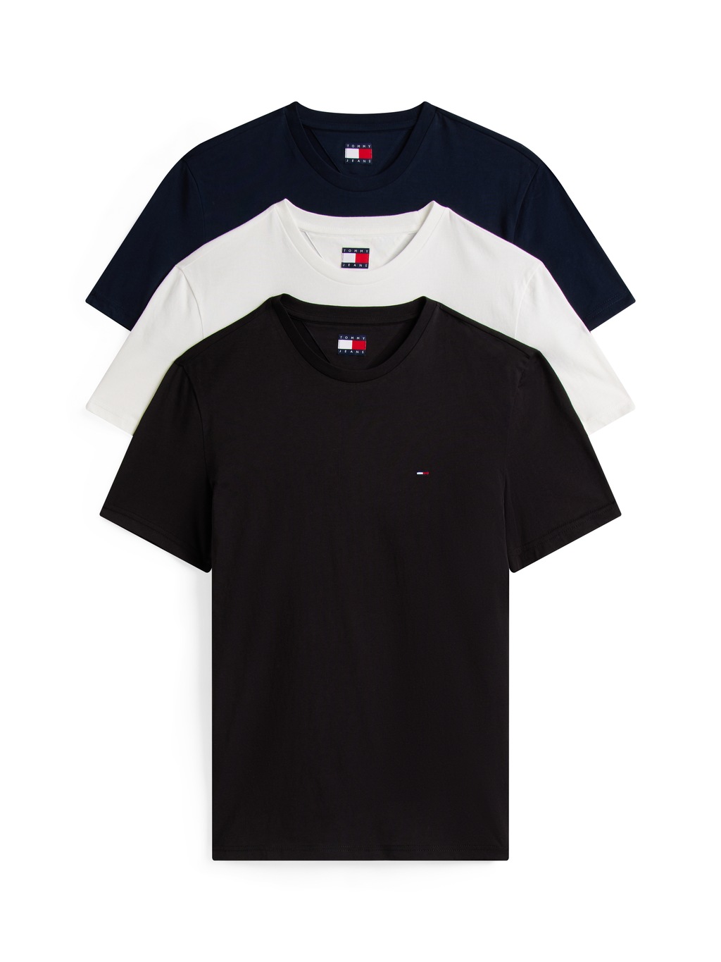 Tommy Jeans T-Shirt "TJM XSLIM 3 PACK TEE", Mit Rundhalsausschnitt günstig online kaufen