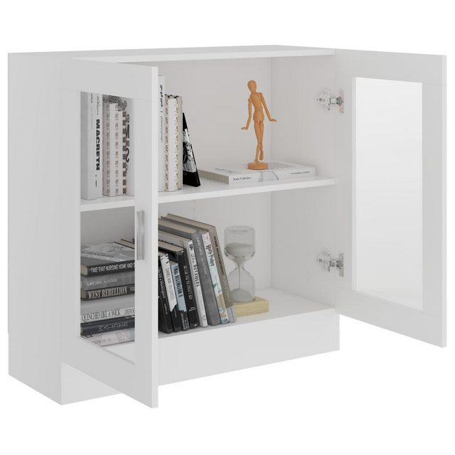 vidaXL Vitrine Bücherschrank Vitrinenschrank Vitrine Weiß 82,5x30,5x80 cm S günstig online kaufen