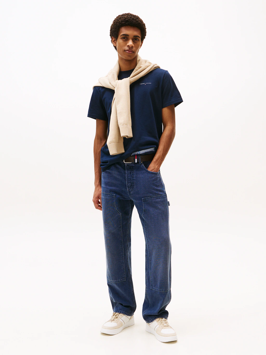 Tommy Jeans T-Shirt "TJM SLIM LINEAR CHEST TEE EXT", Mit Rundhalsausschnitt günstig online kaufen